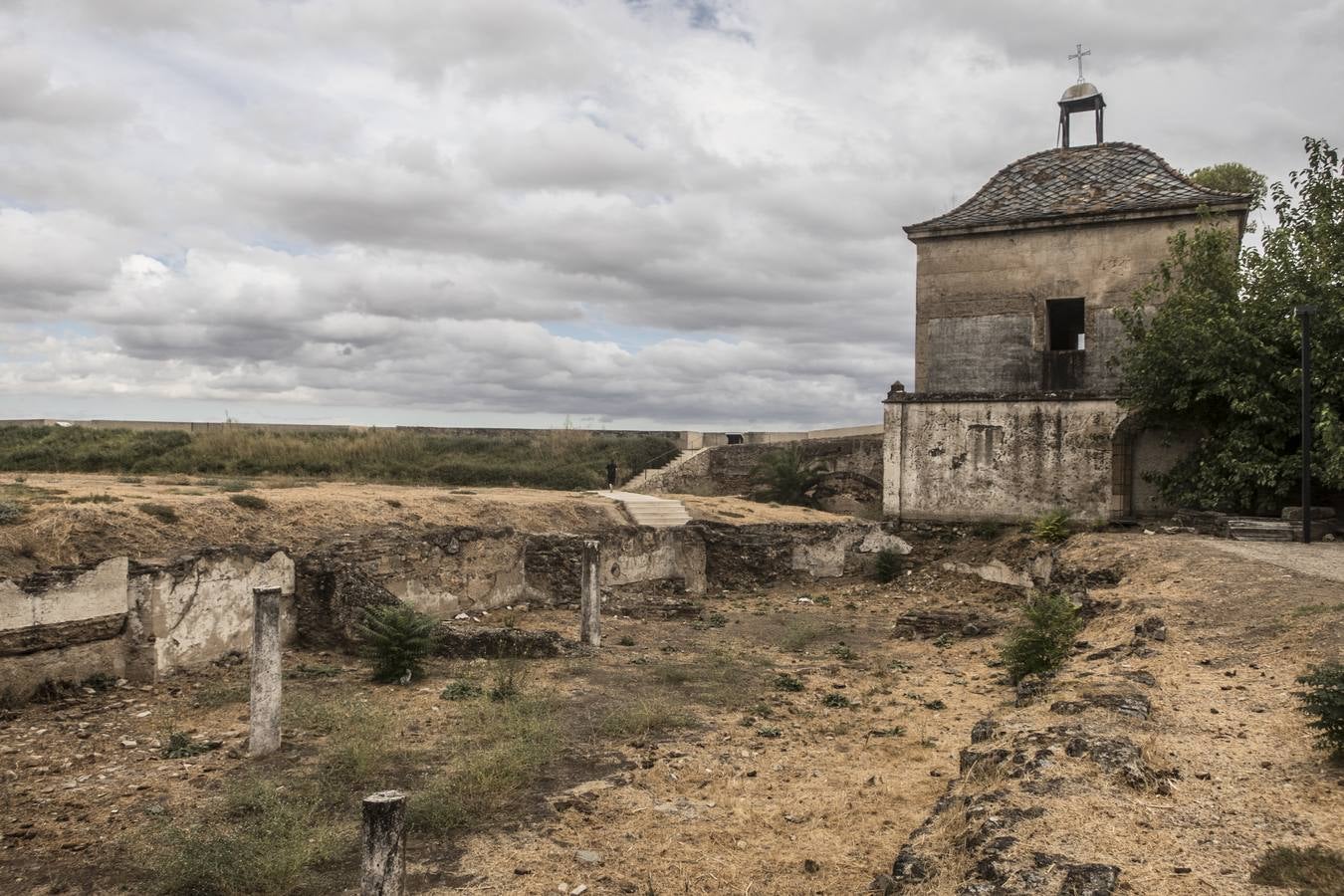 Uno de los yacimientos de la Alcazaba de Badajoz.