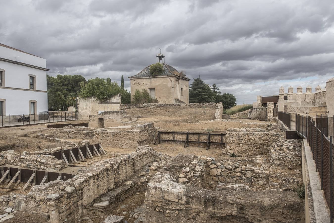 Uno de los yacimientos de la Alcazaba de Badajoz.