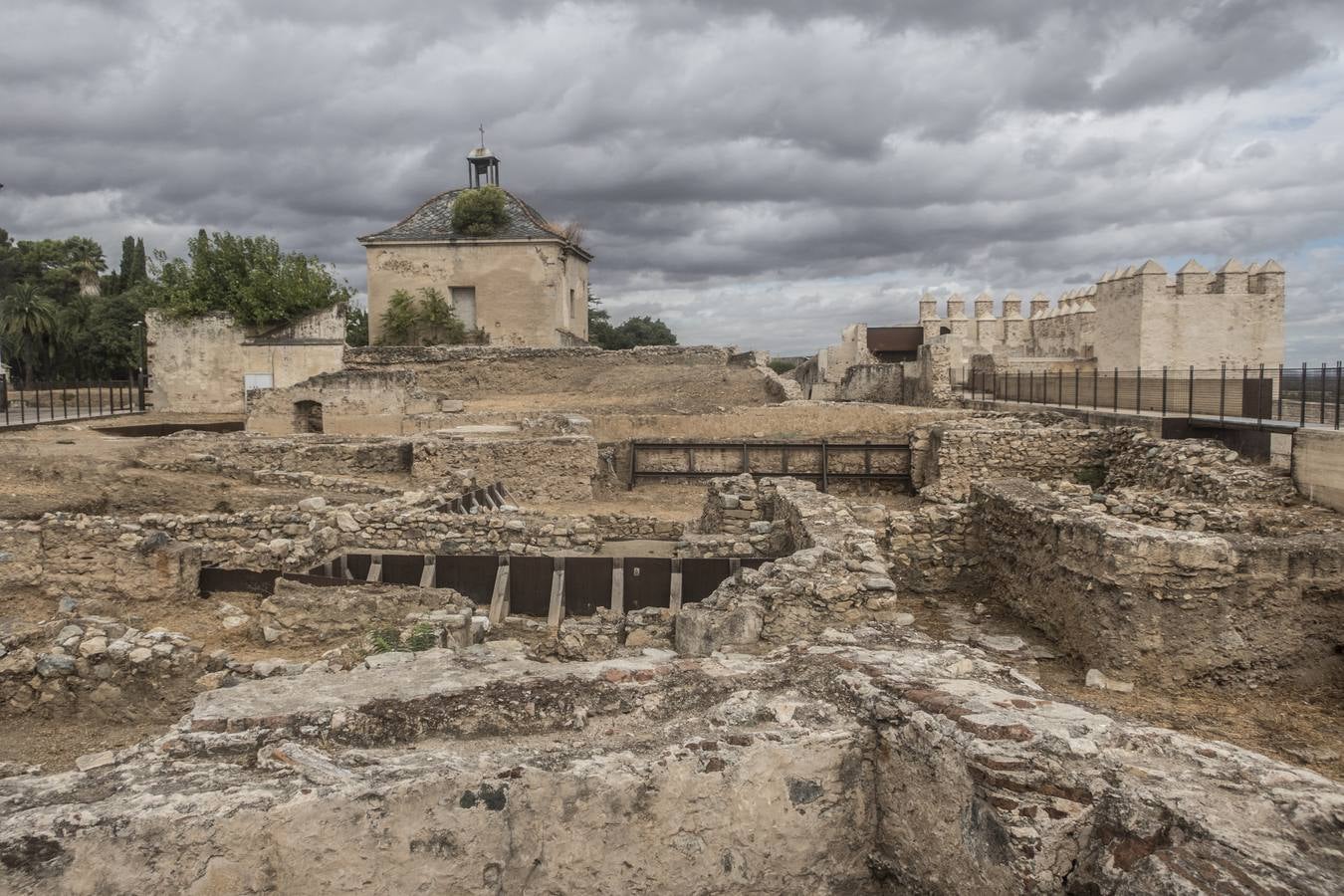 Uno de los yacimientos de la Alcazaba de Badajoz.