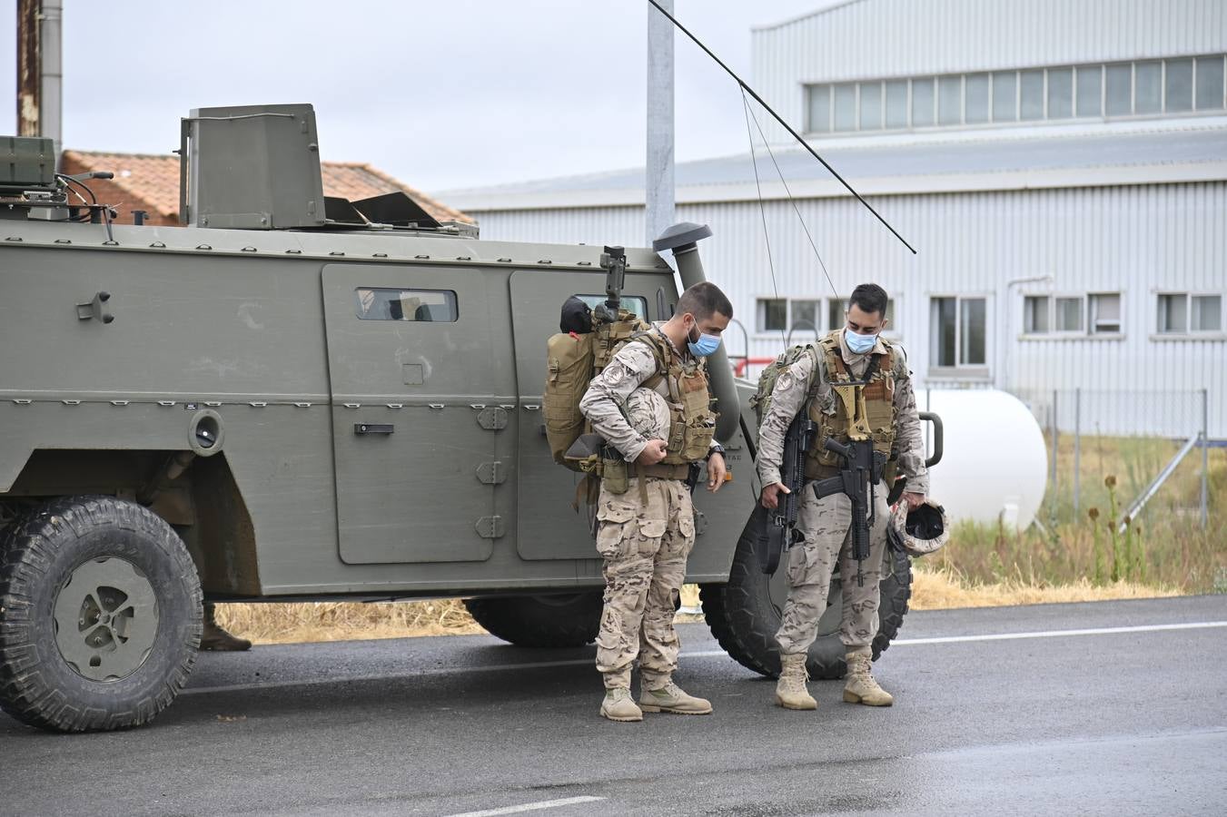 Mantenimiento de un drone en la Base de Talavera la Real en Badajoz