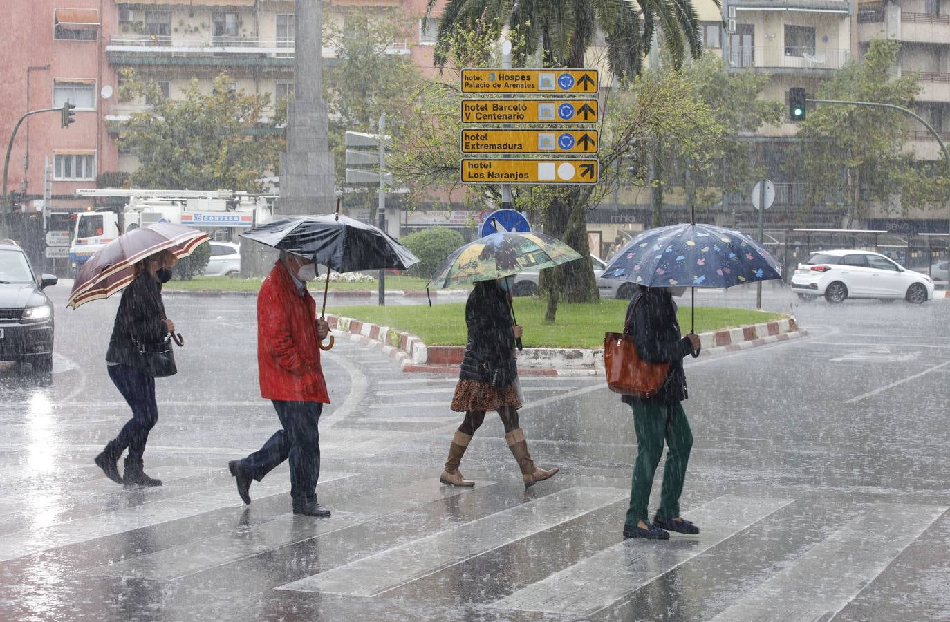 Lluvia en Cáceres