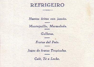 Imagen secundaria 1 - Varios detalles de los antiguos menus de Iberia, con los platos que ofrecían.