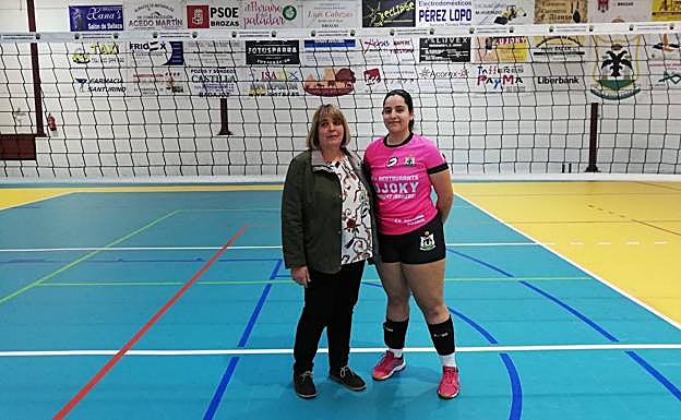 Imagen de febrero, antes del comienzo de la crisis sanitaria del coronavirus, de madre e hija dentro del pabellón.