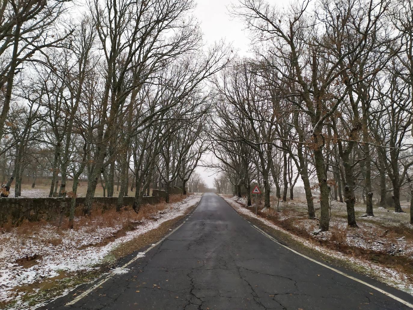 Nieve en el entorno de Piornal, el pueblo más alto del Valle del Jerte y de toda la región