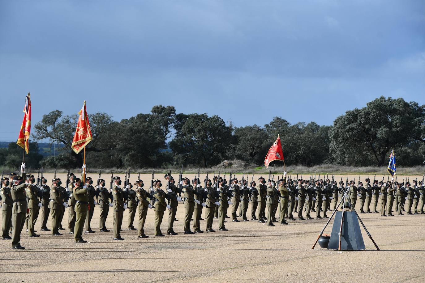 Fotos: Celebración del día de la patrona de Infantería sin familiares ni público