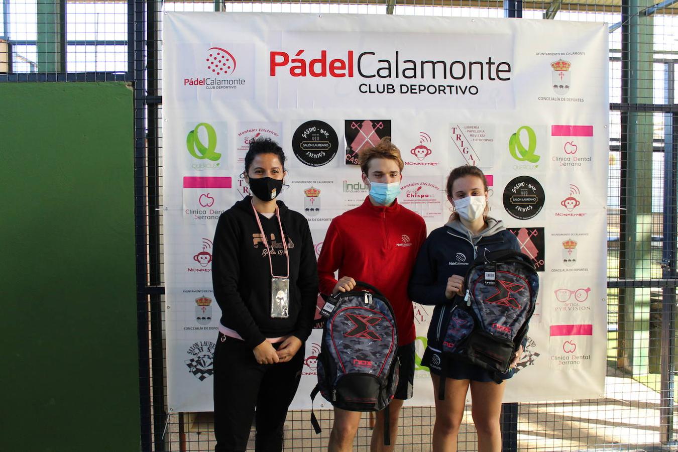 Yajaira Barrena acompañó a Álvaro Talero en la final de la 2ª masculina A en la que no lograron ganar