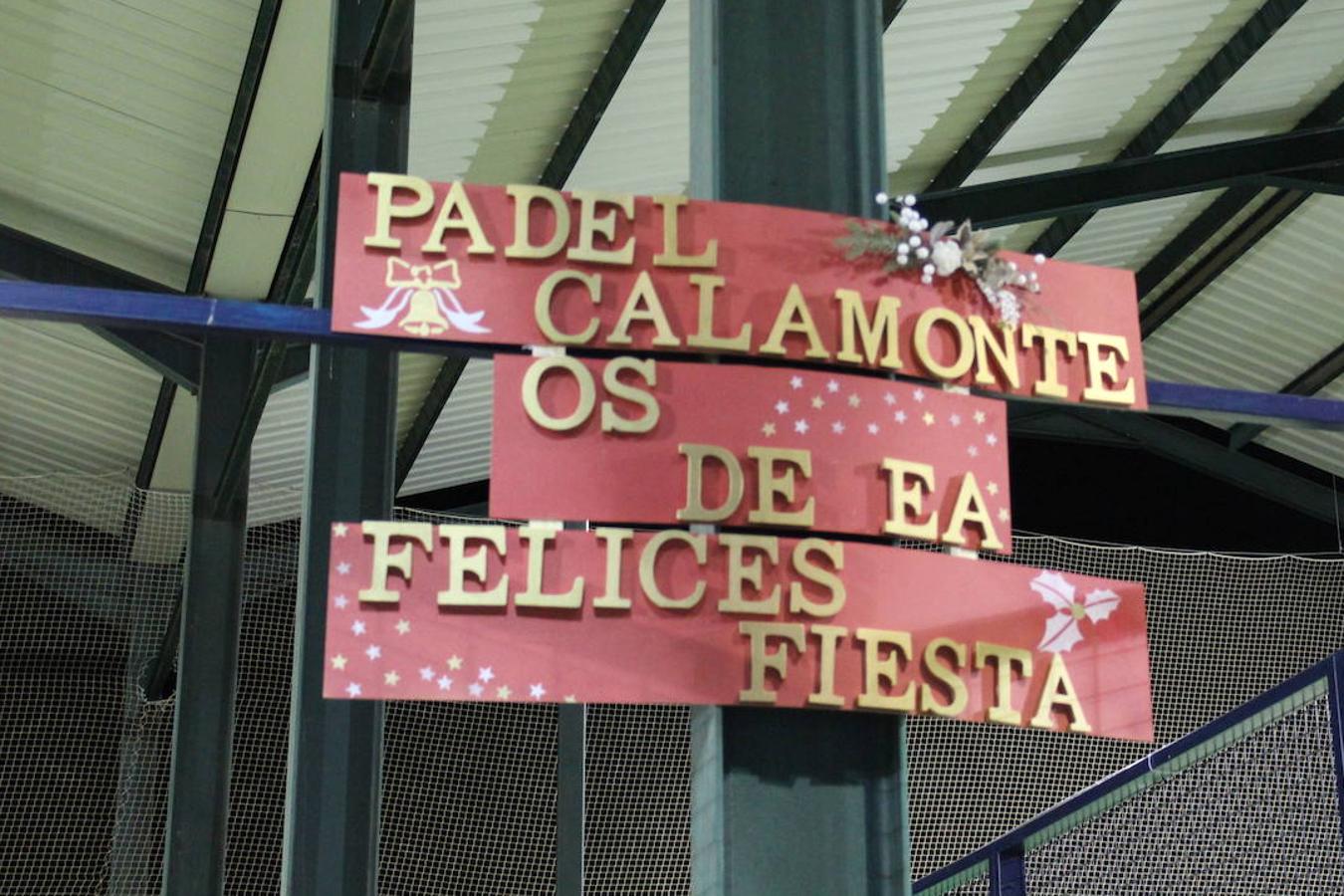 El CD Padelcalamonte deseó una feliz Navidad a través de este cartel
