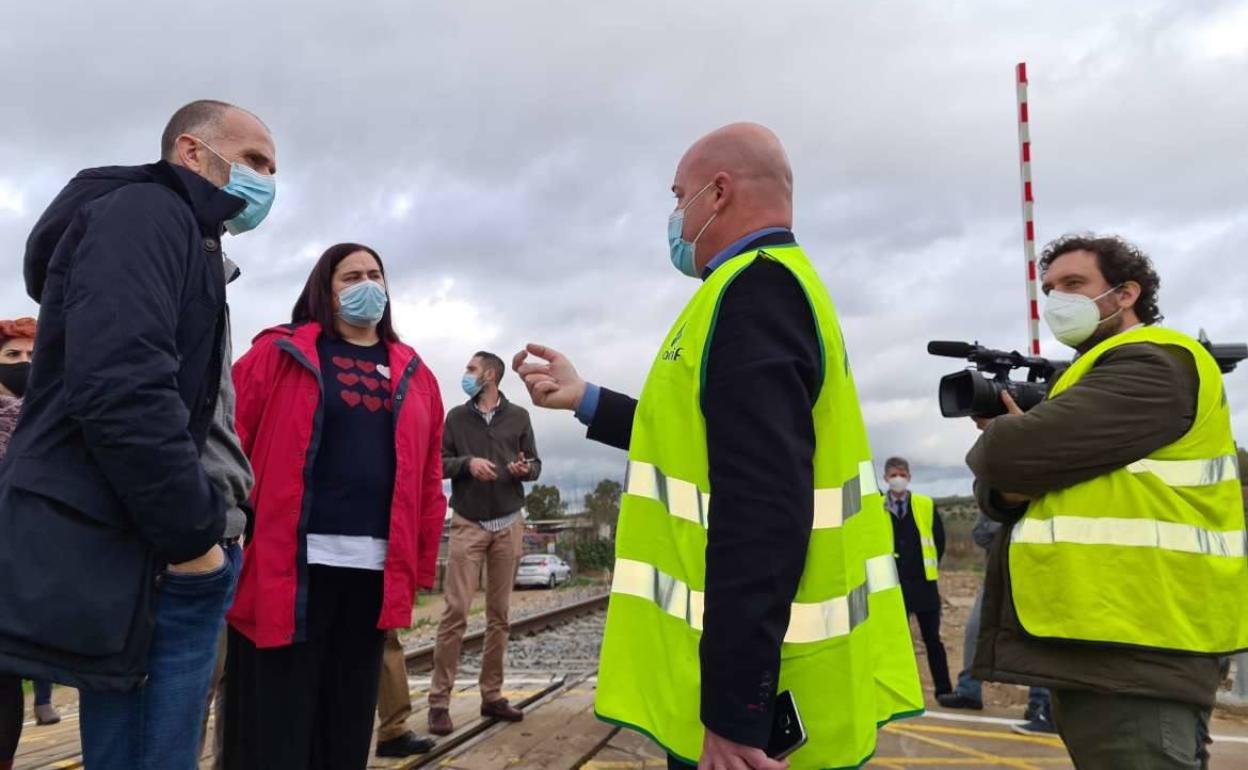 Begoña García Bernal en su visita a Calamonte