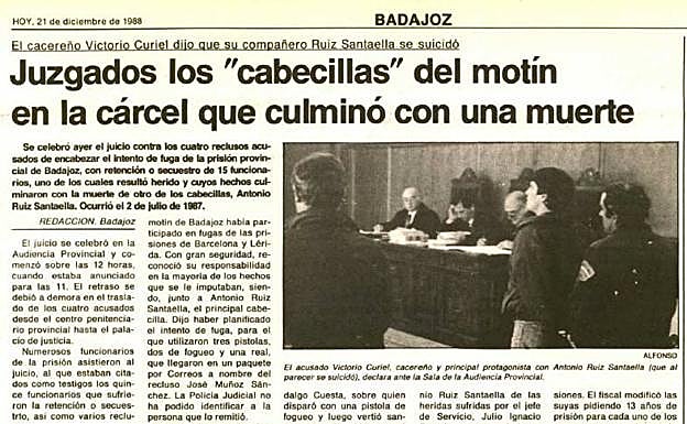 Artículo publicado sobre el juicio.
