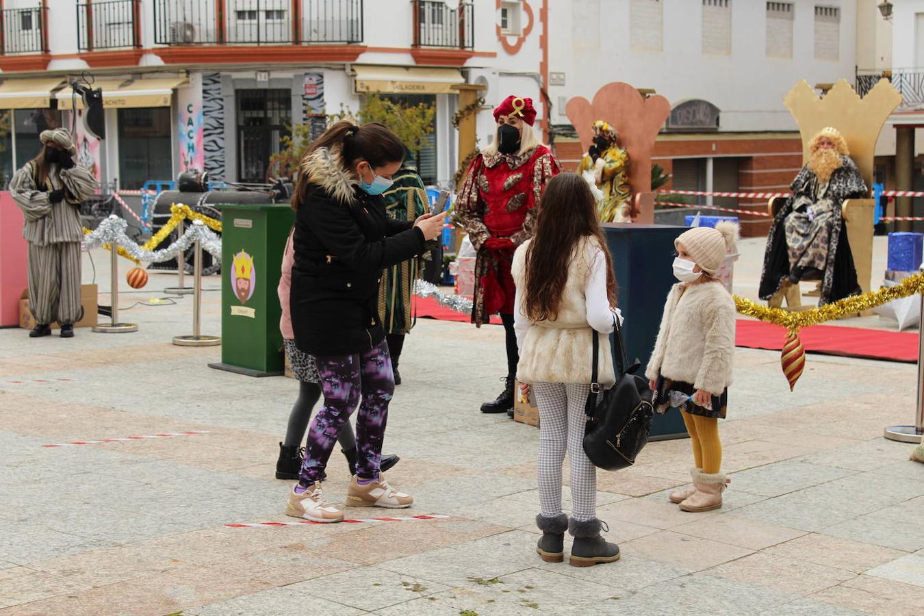 Las fotos con los Reyes tenían que ser a distancia