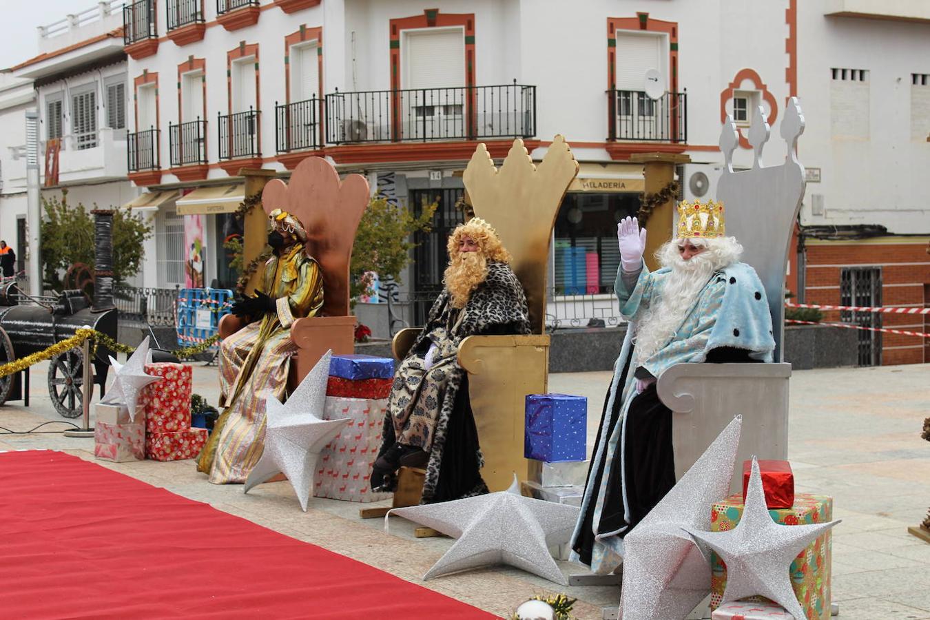 Melchor, Gaspar y Baltasar estaban situados en una zona acordonada a la que nadie podía acceder