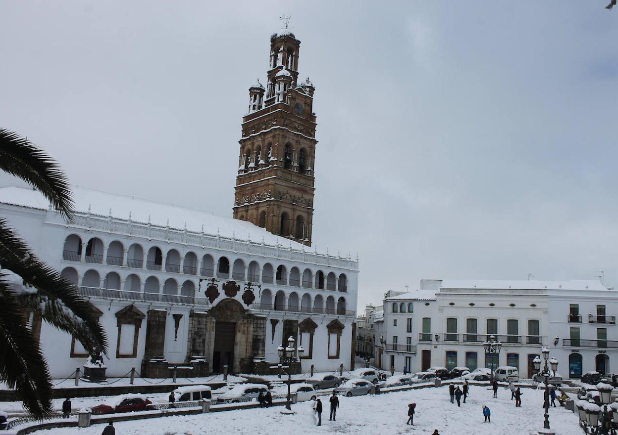 Nieve en Llerena. 