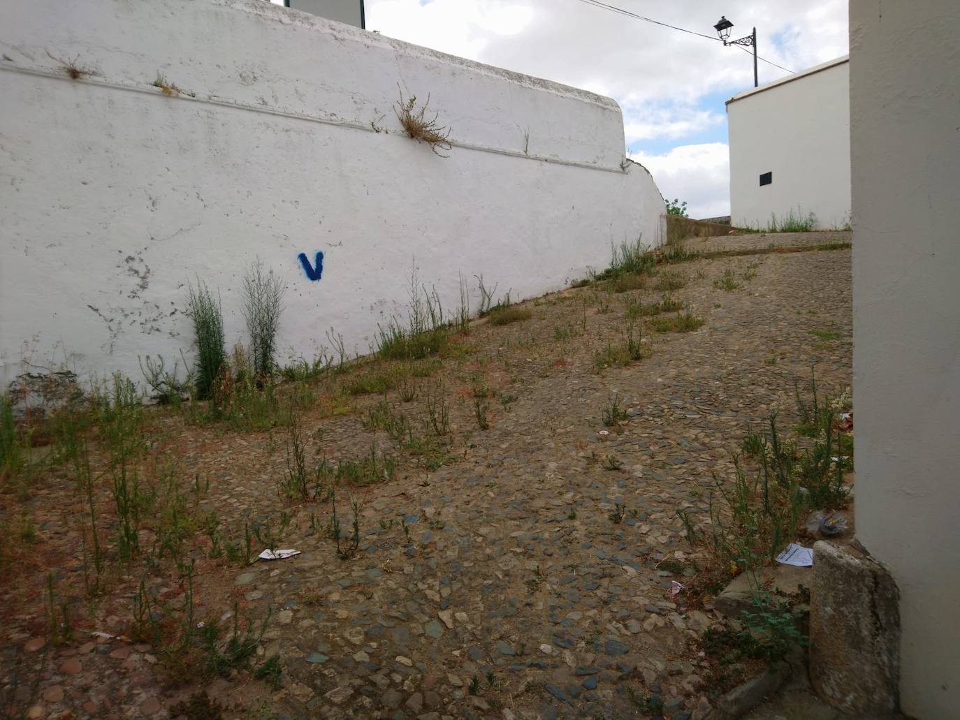 La calle Santa Lucía antes de la inversión urbanística. 