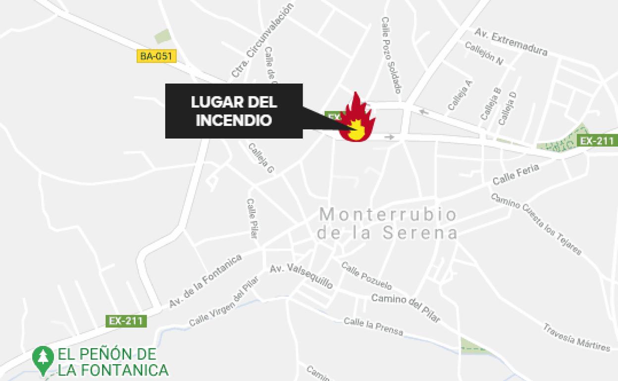 Una mujer de 83 años muere en el incendio de una vivienda en Monterrubio
