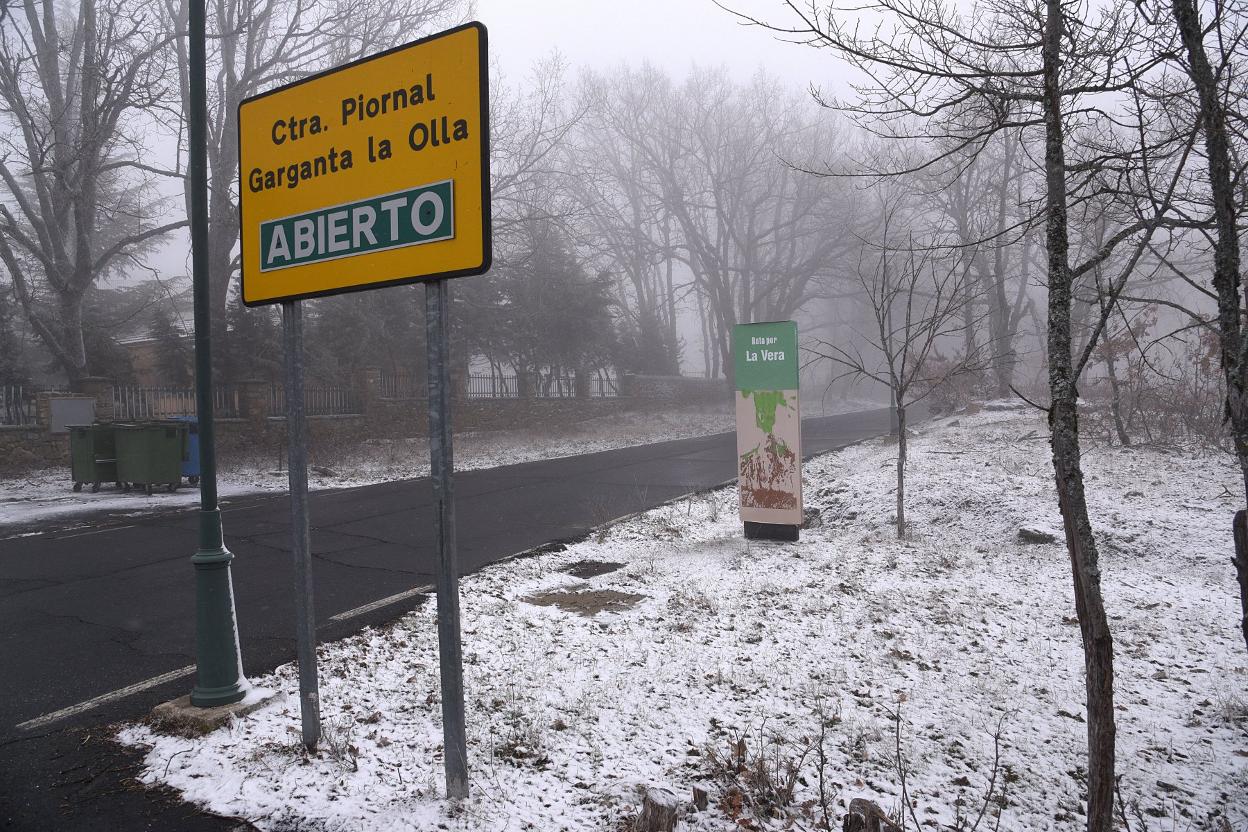 Piornal, un destino clásico del turismo de nieve extremeño. 