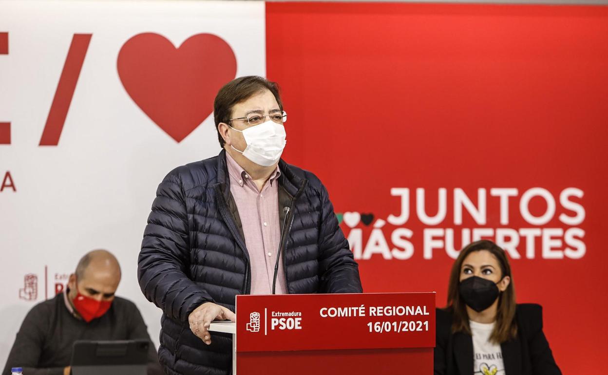 Guillermo Fernández Vara volverá a presentarse como candidato en el Congreso Regional Ordinario del PSOE extremeño.