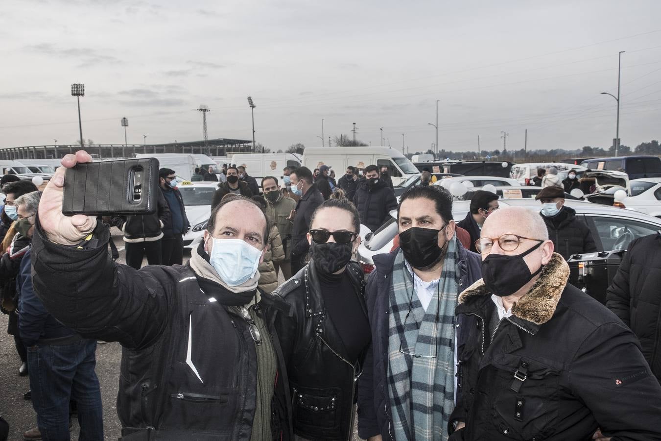 Protestas de comerciantes en Badajoz