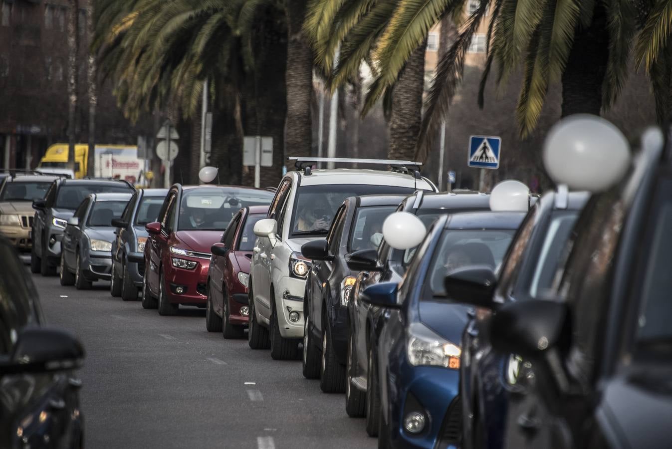 Protestas de comerciantes en Badajoz