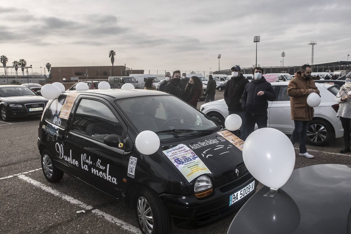 Protestas de comerciantes en Badajoz