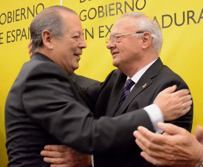 En el acto de investidura de Alejandro Ramírez del Molino como nuevo Delegado del Gobierno el 09.01.2012 