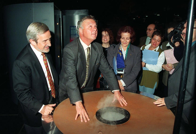 En la exposición de la fundación la Caixa 10 de octubre de 1998 