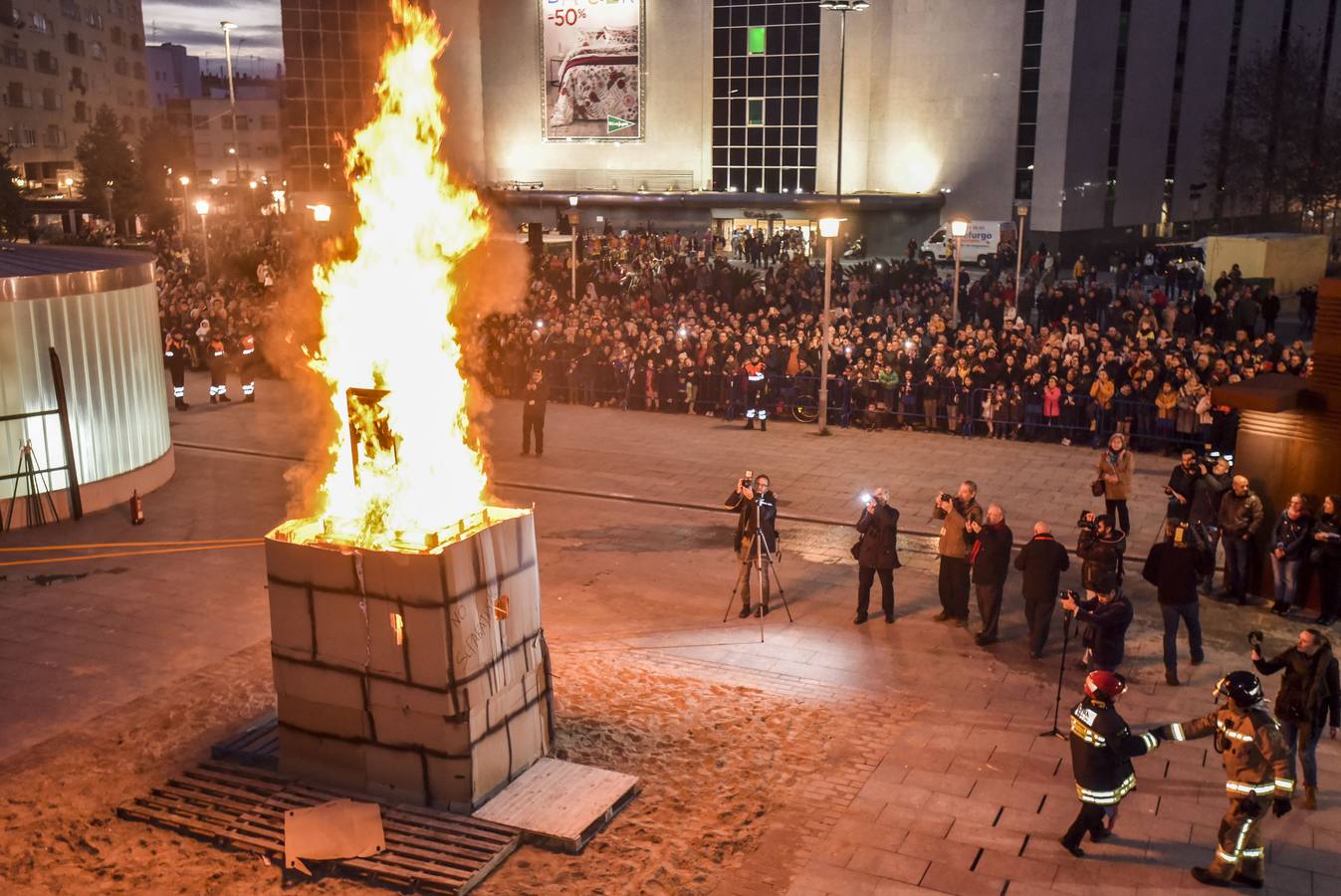 Quema del Marimanta en la Plaza Conquistadores, 2018