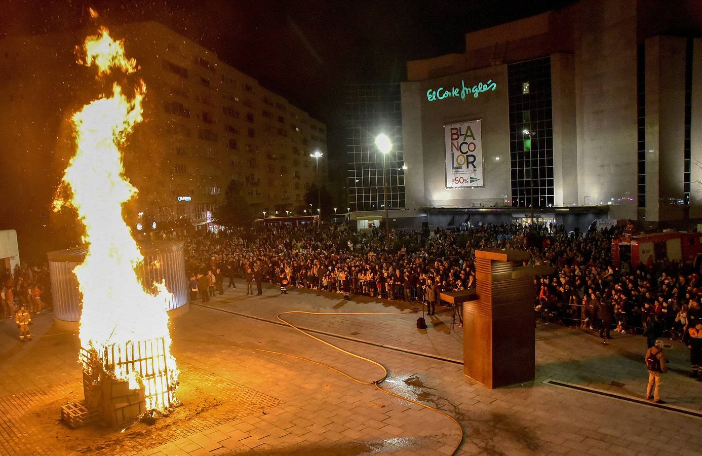 Quema del Marimanta en Plaza Conquistadores, 2020