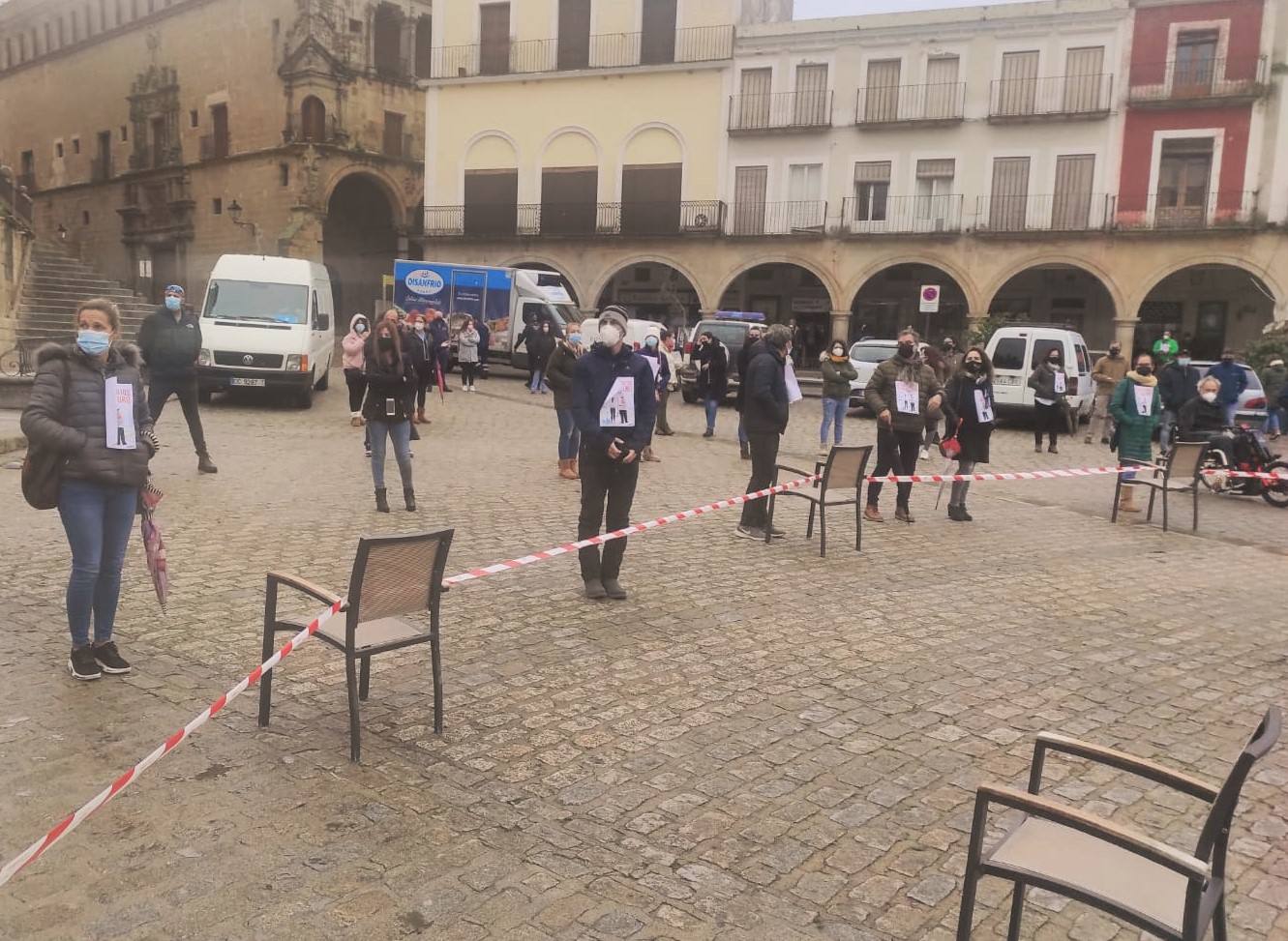 Fotos: Los hosteleros extremeños vuelven a protestar por su situación &quot;deseperada&quot;