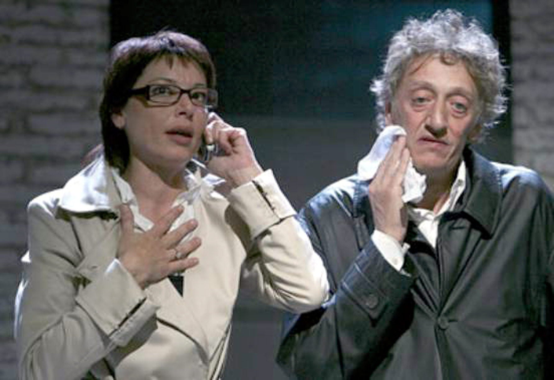 Beatriz Santana y Enrique San Francisco en 'Misterioso asesinato en Manhattan', en 2007.