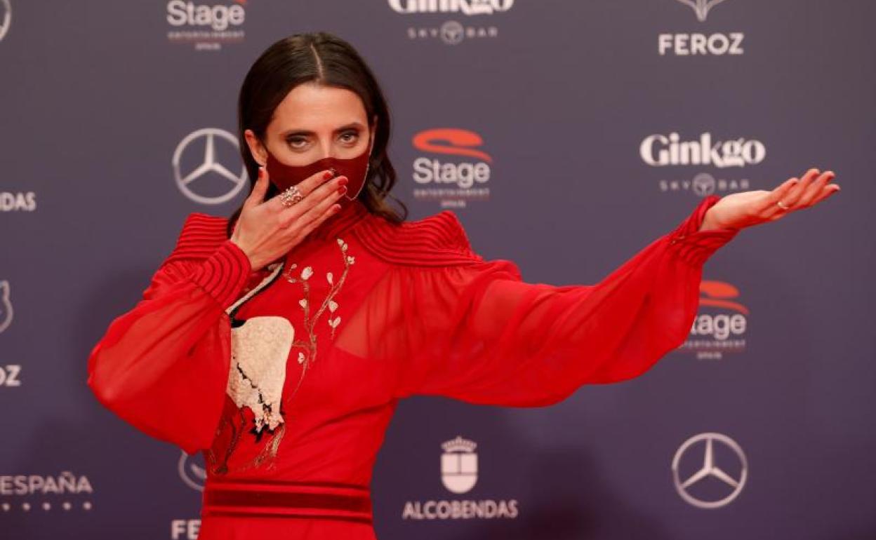 Macarena Gómez, en la alfombra roja.