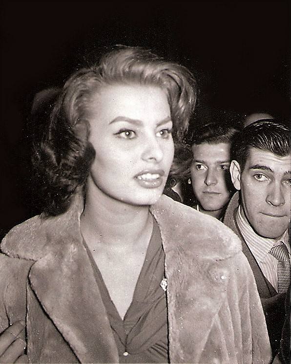 Sofía Loren en Madrid en 1956. 