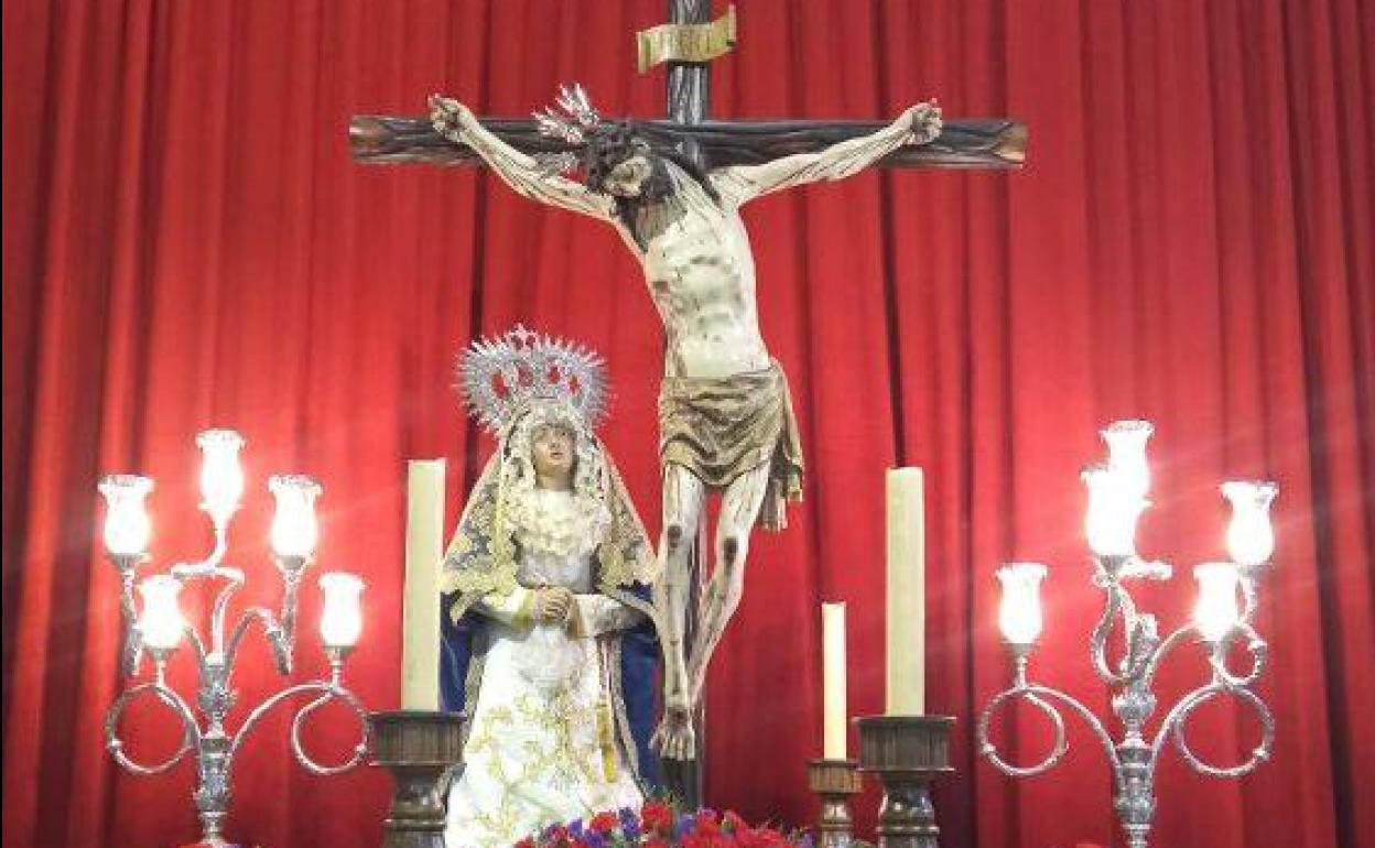 Virgen del Refugio junto al Santísimo Cristo del Perdón