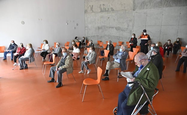 Sala de observación habilitada en el Palacio de Congresos. 