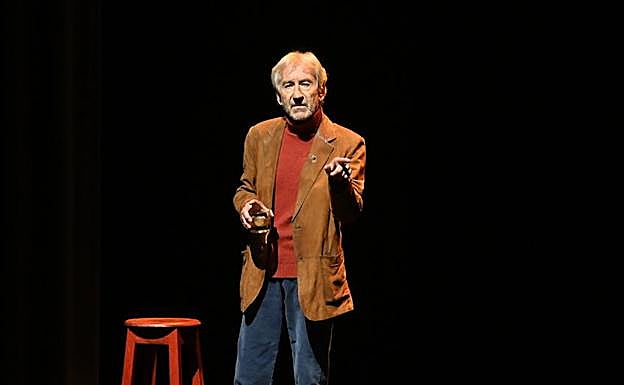 José Sacristán, ayer, en el López de Ayala. 