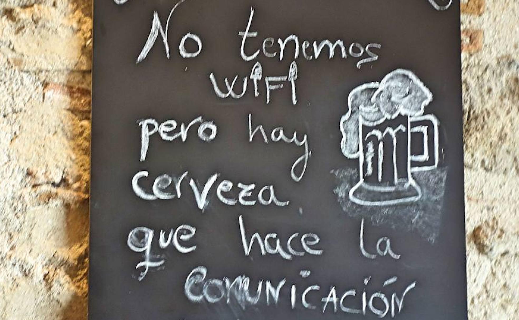 O «Hay Wi-Fi» o «Se traspasa»