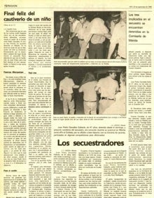 Imagen secundaria 2 - El secuestro del niño Raúl, cinco días de angustia para la región