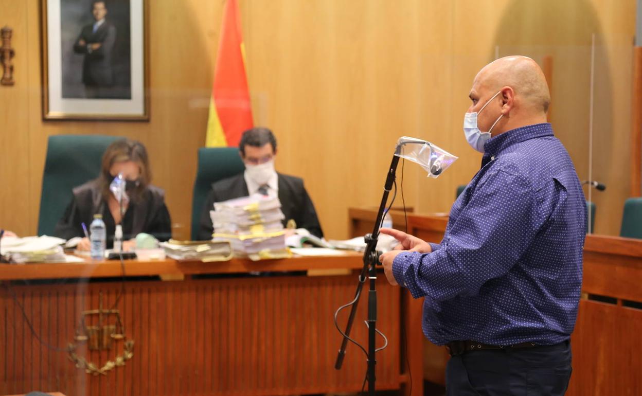 Pedro Salguero durante su declaración en el juicio celebrado en abril. 