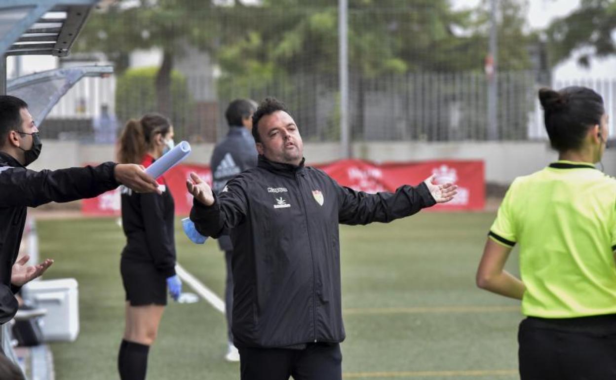 Juan Carlos Antúnez, en el partido del domingo ante el Real Madrid en El Vivero. 