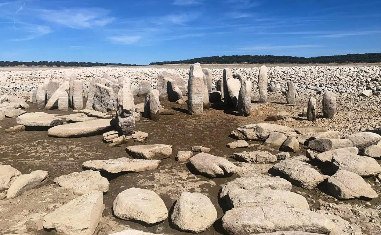 Imagen del dolmen en la mañana del domingo 