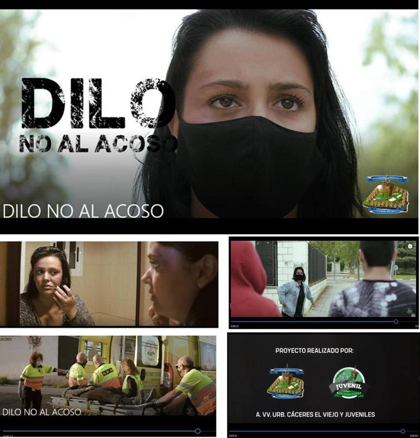 Imagen del cortometraje ‘Dilo: no al acoso’ de Cáceres El Viejo. 