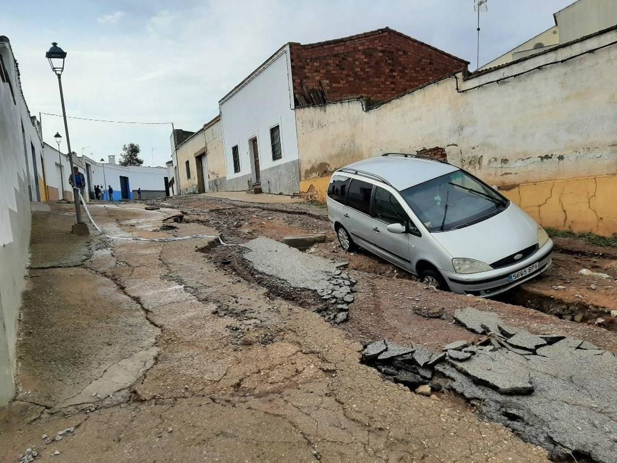 Fotos: Imagénes que deja el temporal a su paso por la provincia de Badajoz