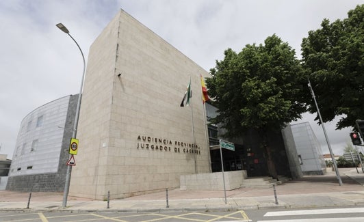 Edificio del Palacio de Justicia de Cáceres. 