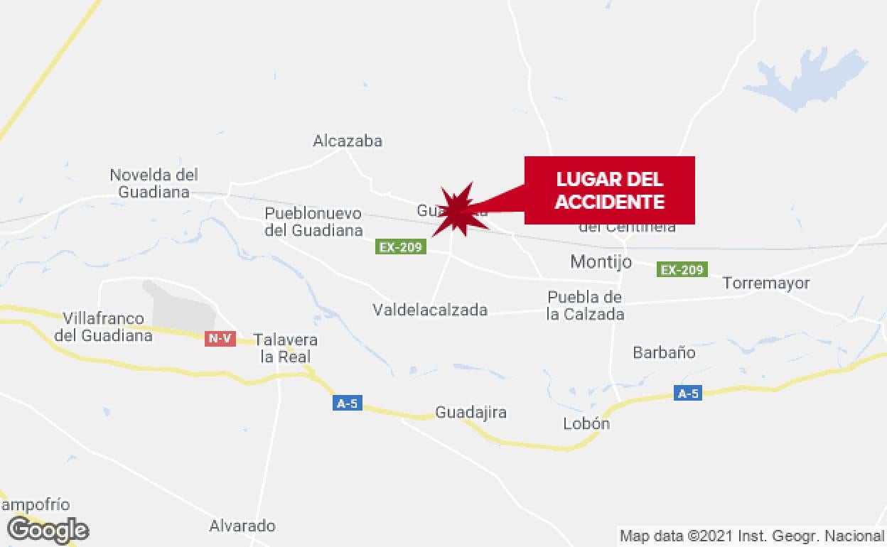 Herido grave un hombre de 32 años atropellado por su propio tractor cerca de Guadiana