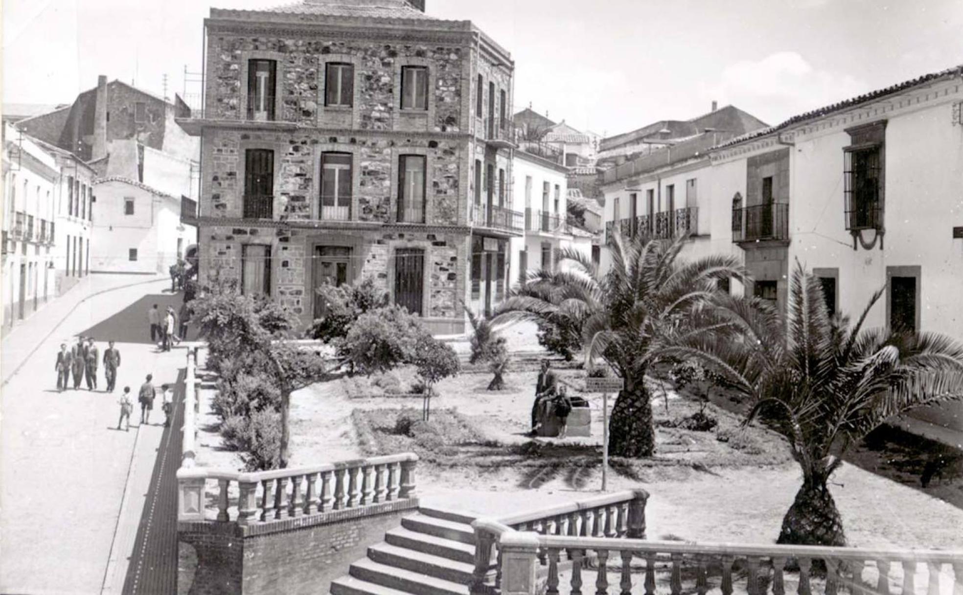 Imagen antigua de la localidad de Cabeza del Buey. 