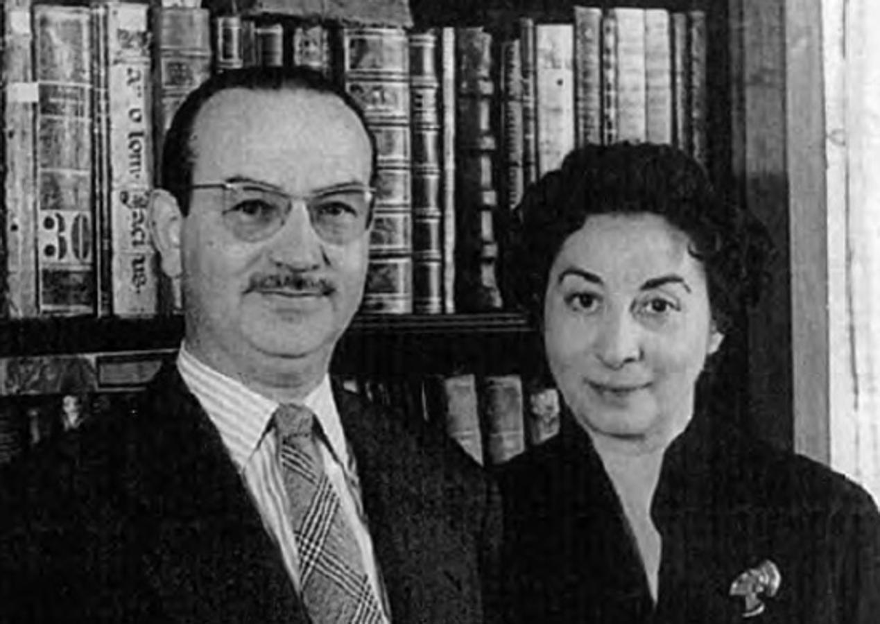 Antonio Rodríguez-Moñino y María Brey.