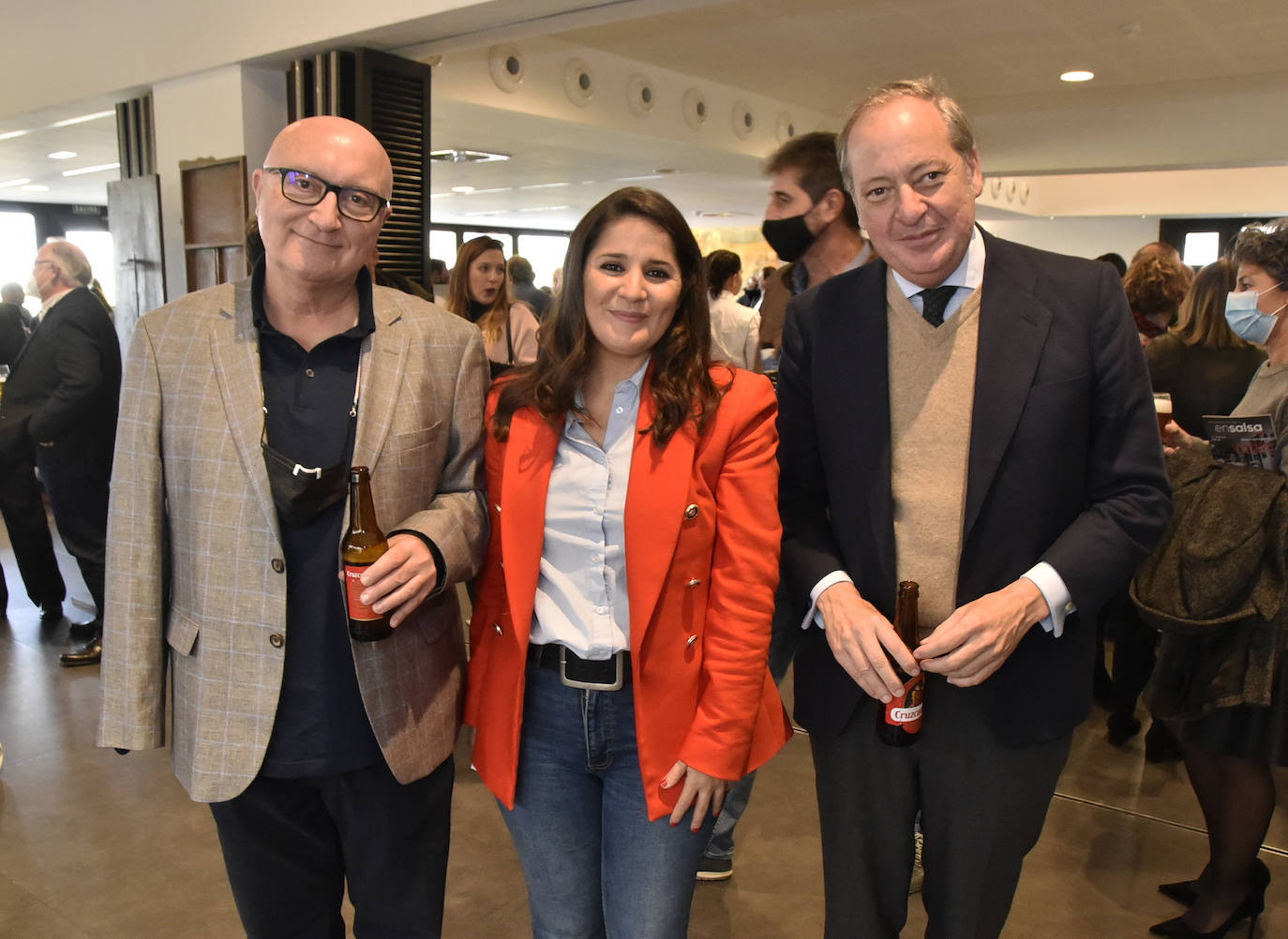 J. R. Alonso de la Torre, Isabel Gil Rosiña y Álvaro Rodríguez Guitart.