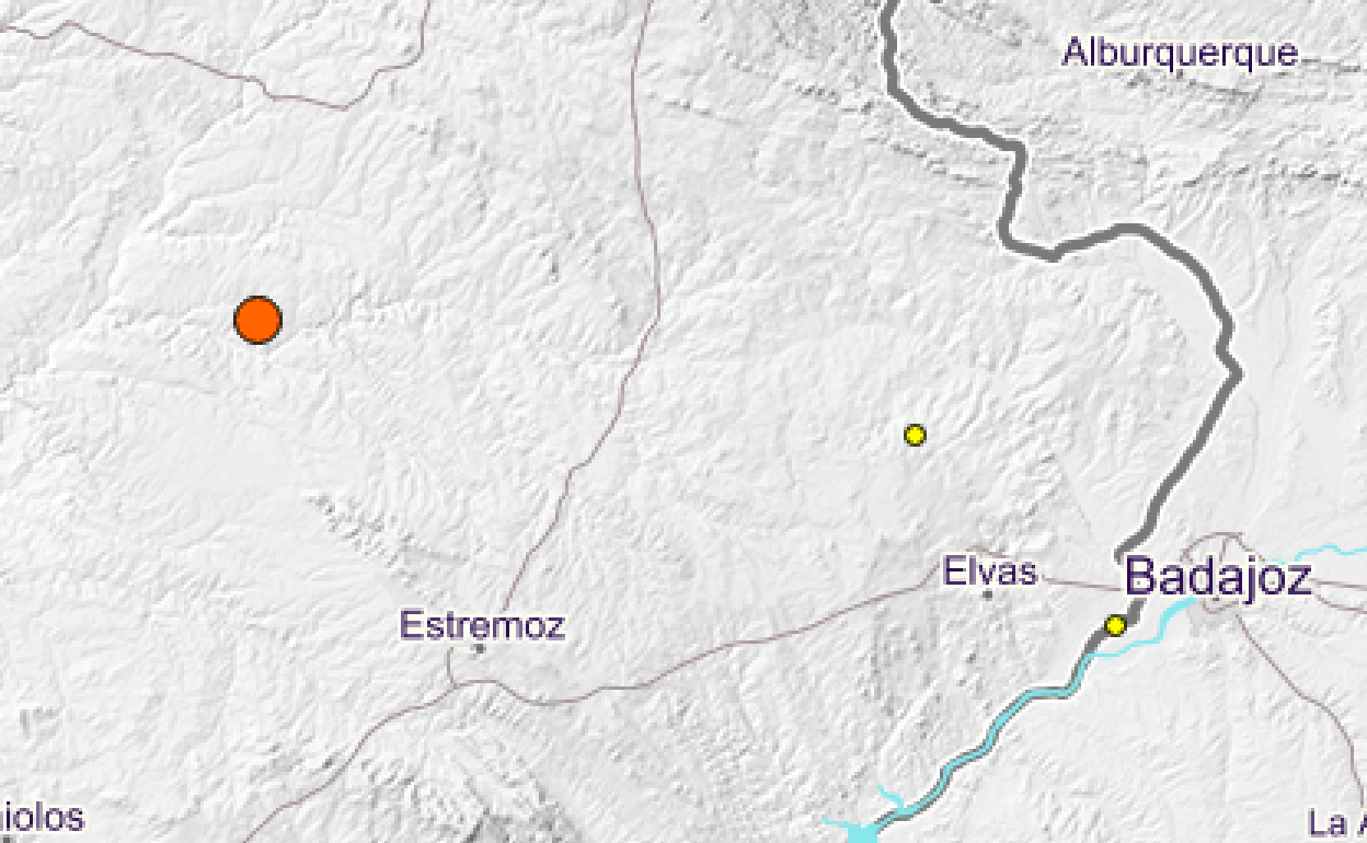 Registrados dos terremotos leves en dos días entre Badajoz y Elvas