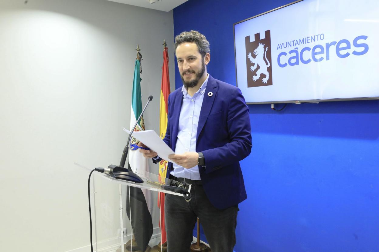 El concejal de Movilidad y portavoz municipal, Andrés Licerán. 