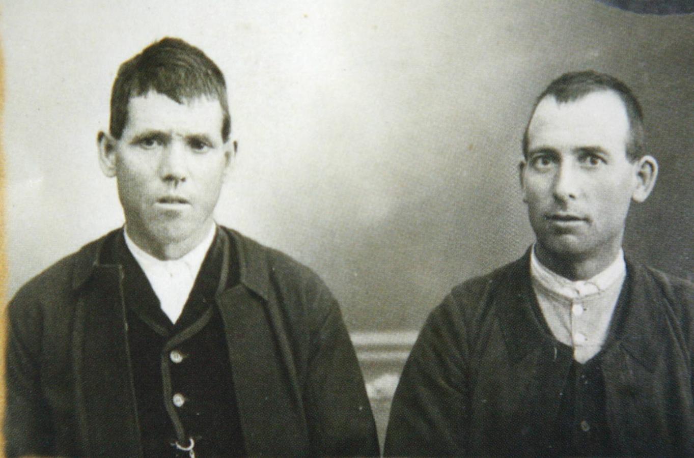 Los hermanos Jesús y Victoriano Rodríguez Santano que descubrieron el tesoro de Aliseda.