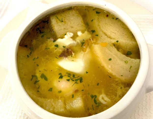 Sopa de ajos de El Figón de Eustaquio.